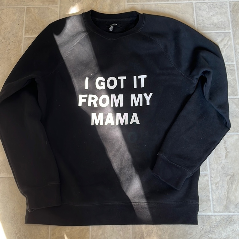 Brunette the label black sweatshirt